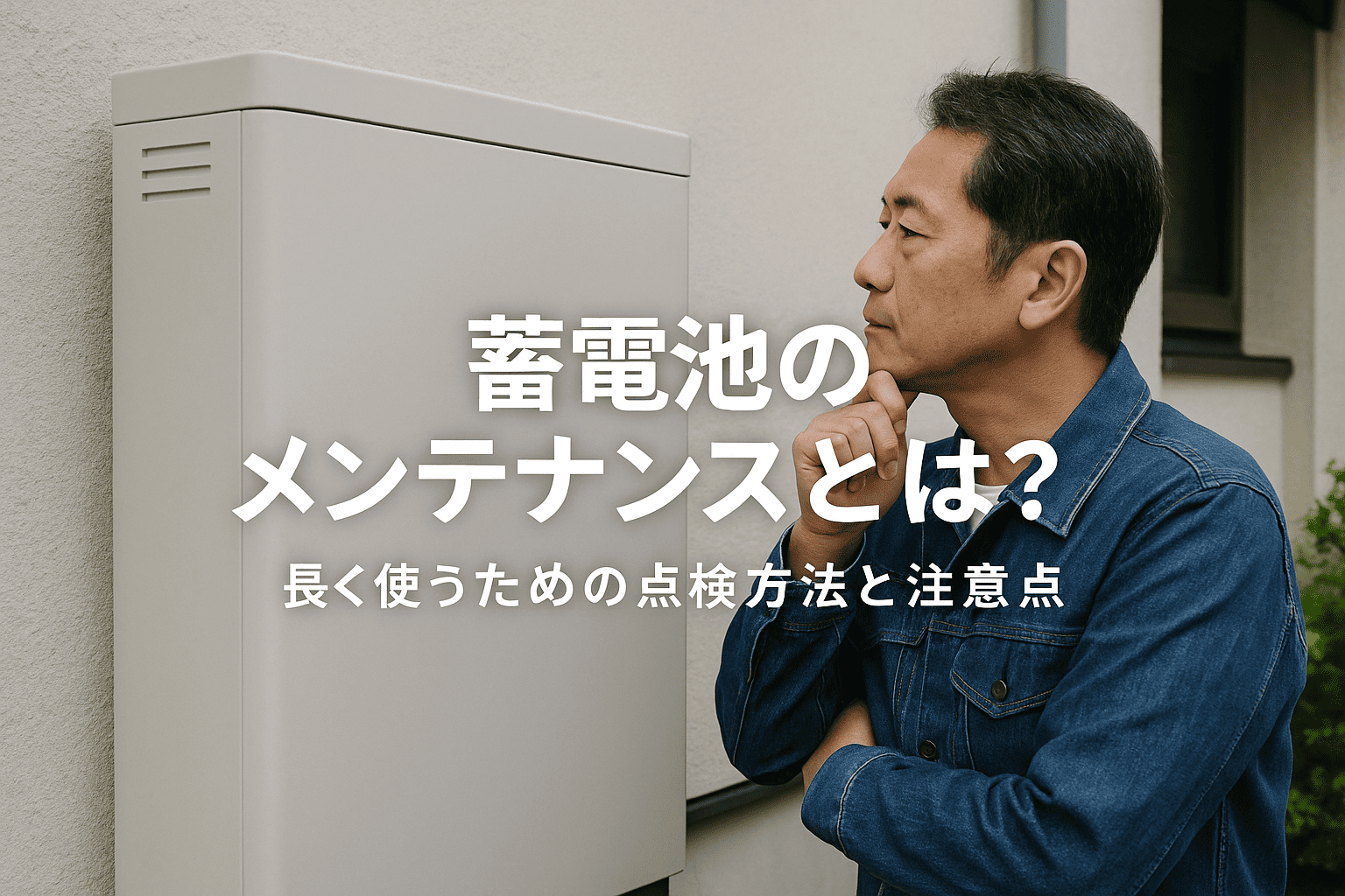 蓄電池のメンテナンスとは？長く使うための点検方法と注意点